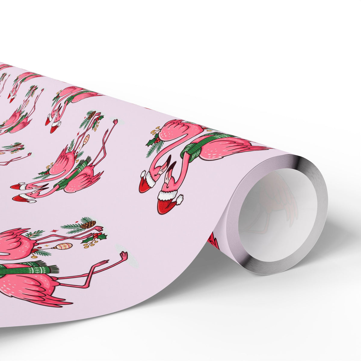 Flamingo Holiday Wrapping Paper — Pink Flamingo Pattern Gift Wrap