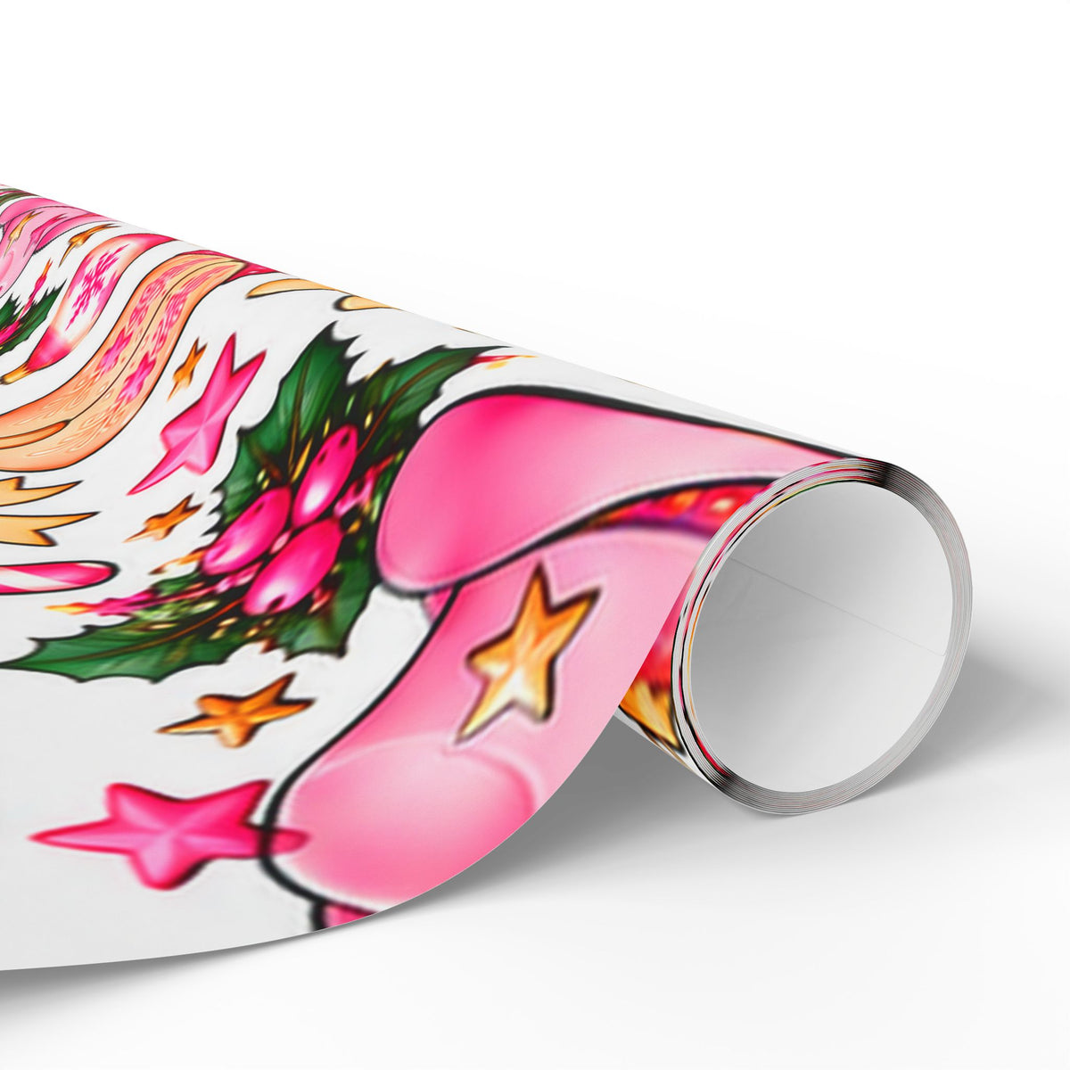 Cowgirl Christmas Wrapping Paper — Pink Cowboy Boots & Hats Holiday Gift Wrap