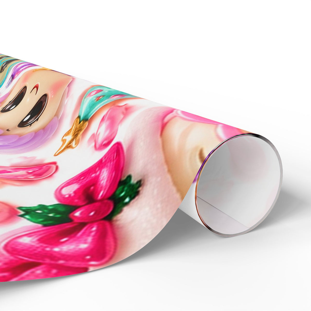 Cute Kawaii Doll Christmas Wrapping Paper