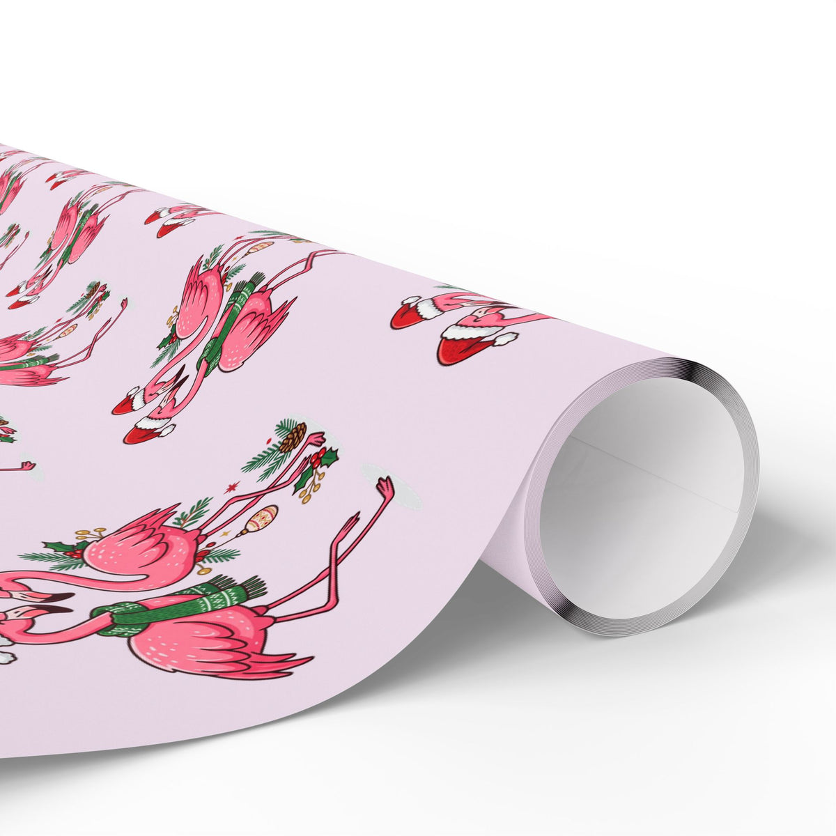 Flamingo Holiday Wrapping Paper — Pink Flamingo Pattern Gift Wrap