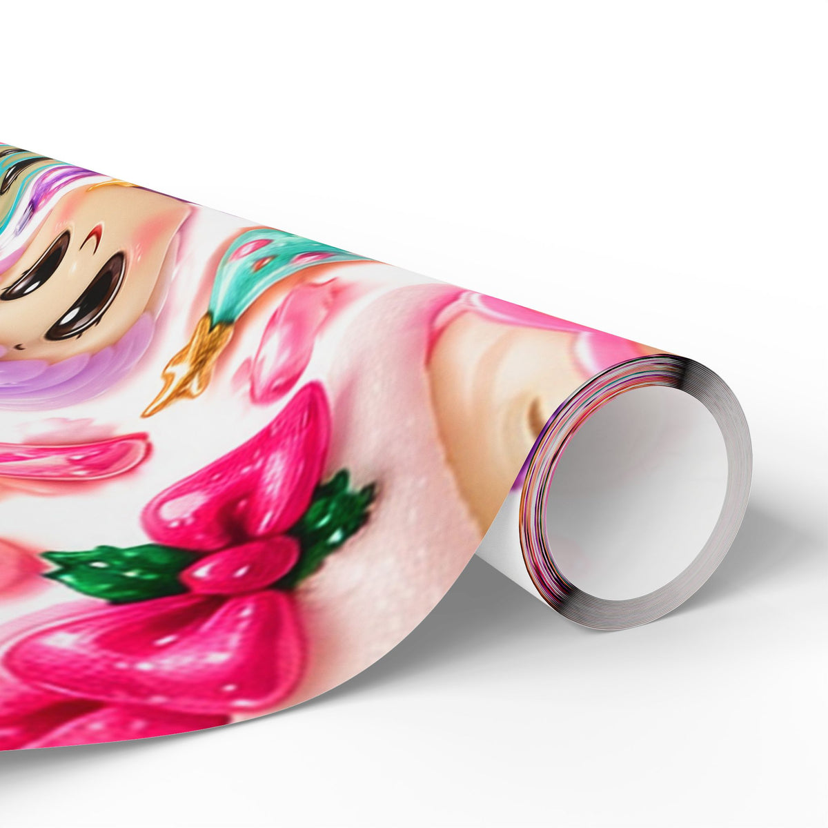Cute Kawaii Doll Christmas Wrapping Paper