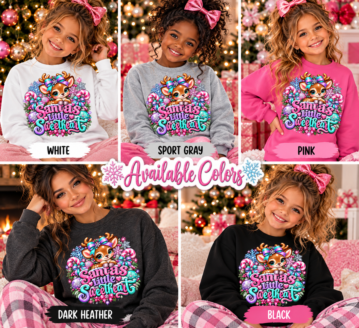 Santa’s Secret Youth Christmas Crewneck Sweatshirt