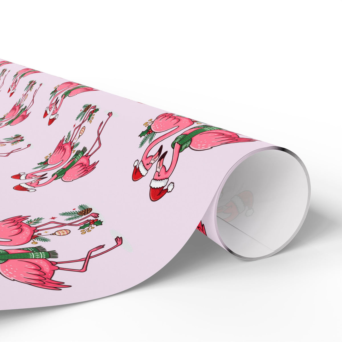 Flamingo Holiday Wrapping Paper — Pink Flamingo Pattern Gift Wrap