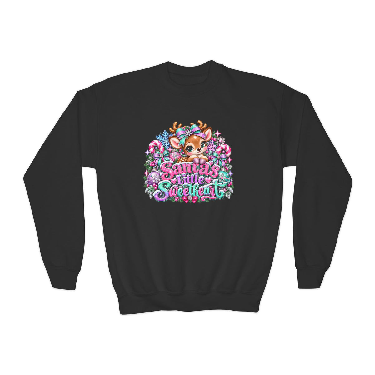 Santa’s Secret Youth Christmas Crewneck Sweatshirt