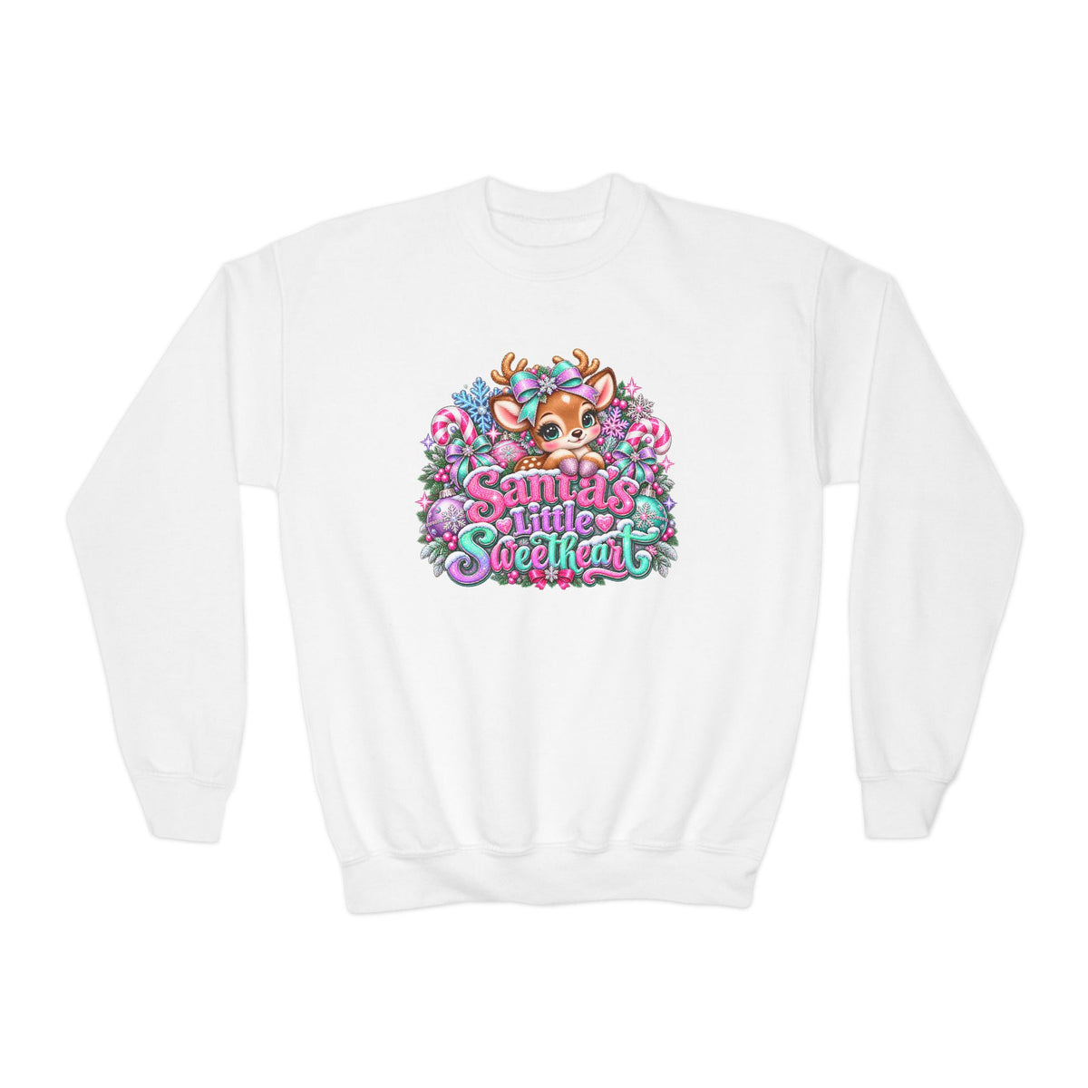 Santa’s Secret Youth Christmas Crewneck Sweatshirt
