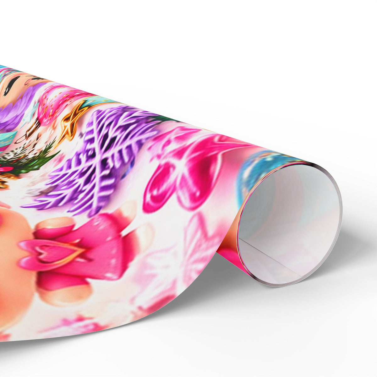 Wrapping Paper - Cute Kawaii Christmas Characters & Gifts Holiday Print