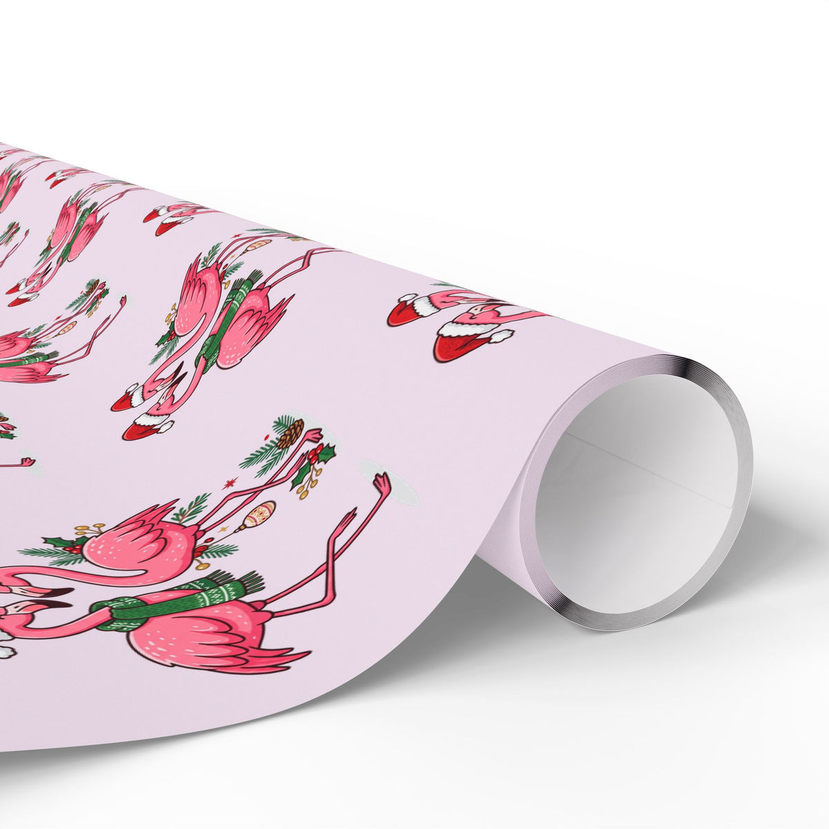 Flamingo Holiday Wrapping Paper — Pink Flamingo Pattern Gift Wrap